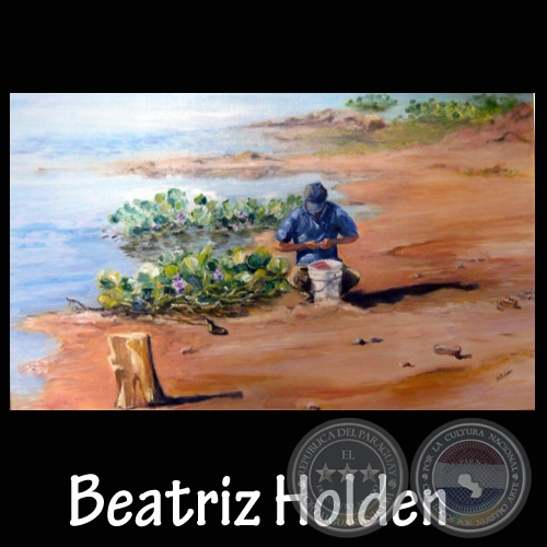 PESCADOR - Óleo de BEATRÍZ HOLDEN